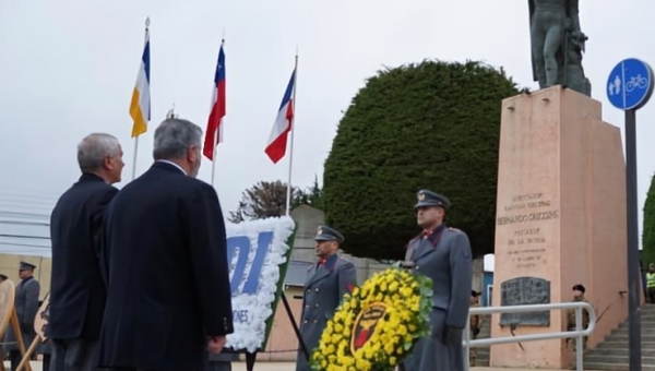 La Avanzada Punta Arenas rinde homenaje al prócer de la patria en Ceremonia por natalicio de Bernardo O'Higgins